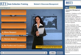RTI International Online Training Modules