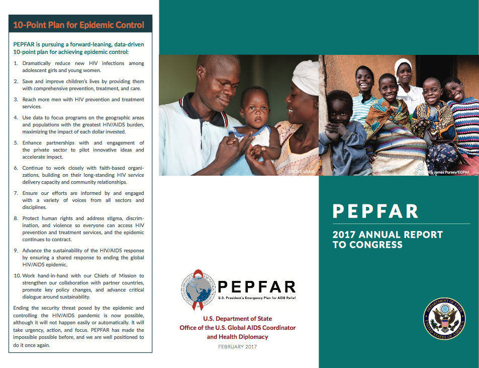 President’s Emergency Plan for AIDS Relief Annual Report 2017