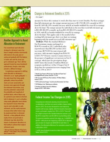 Goldman Sachs Retirement Visions Newsletter